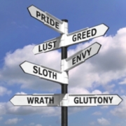 signpost of deadly sins